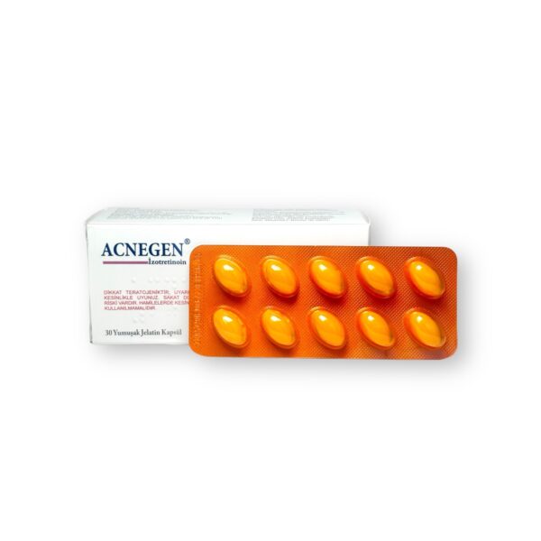 ACNEGEN (ACCUTANE) 30 X 20MG | TURKEY PHARMACEUTICAL GRADE (BRAND CAN VARY)