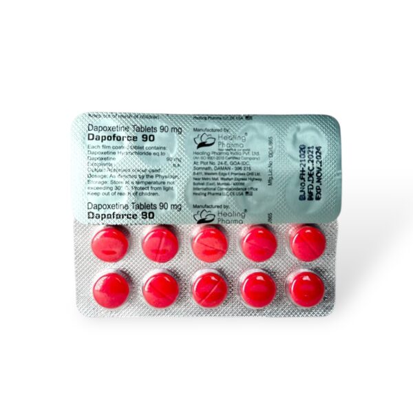 DAPOFORCE (PREMATURE EJACULATION) 90MG X 10 | INDIA PHARMACEUTICAL GRADE NOV 2024 Expiration