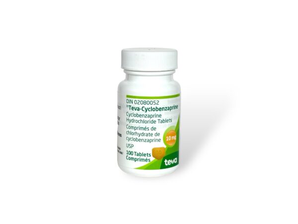 TEVA CYCLOBENZAPRINE HYDROCHLORIDE MUSCLE RELAXERS 100 TABS X 10MG | CANADA PHARMACEUTICAL GRADE