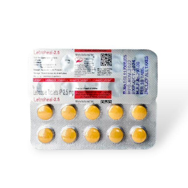 LETROZOLE 2.5MG X 60 | INDIA PHARMACEUTICAL GRADE